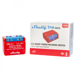 Micromódulo interruptor inteligente Wi-Fi Shelly Plus 1PM Mini 8A con medición de energía - SHELLY