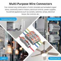 SONOFF - Connecteurs de cables avec levier de fonctionnement