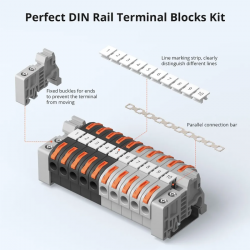 SONOFF - Connecteurs de cables sur rail Din