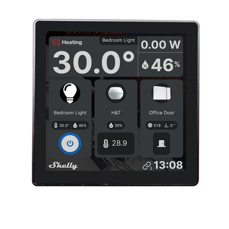 Smart control panel Shelly Wall Display (Black) - SHELLY