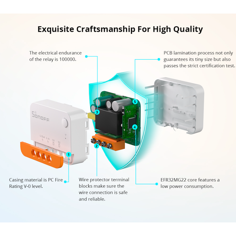 Sonoff ZBMini Zigbee 3.0 2-Way Smart Switch