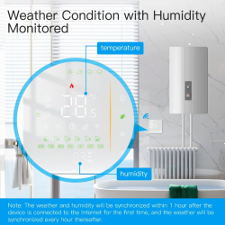 RECONDITIONNE - MOES - Thermostat intelligent WIFI TUYA Blanc pour plancher chauffant électrique 16A