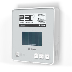 Thermostat mural LoRaWAN, affichage E-Ink - MClimate