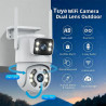 IMMAX - Caméra connectée extérieure WIFI Tuya Double ONVIF