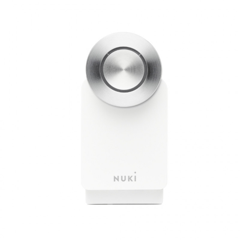 Cerradura electrónica Nuki Smart Lock Pro (4.ª generación) en color blanco