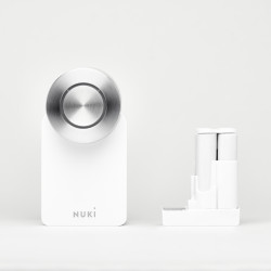 Serrure connectée Bluetooth/Wi-Fi Nuki Smart Lock 4.0 Pro (blanc) - NUKI