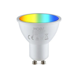 MOES - RGB+WW WIFI GU10 angeschlossene Glühbirne (+ Musiksynchronisierung)