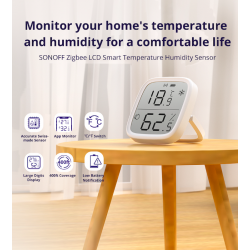 SONOFF - 2 pack Sensor de temperatura y humedad Zigbee 3.0 con pantalla