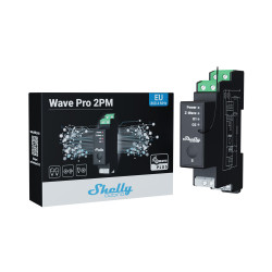 SHELLY QUBINO - Module rail DIN 2 canaux Z-Wave+ 800 avec mesure d'énergie Shelly Wave Pro 2PM