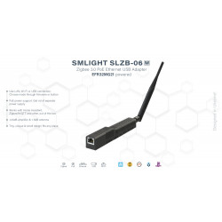 SMLIGHT - Zigbee 3.0 POE Ethernet USB Adapter EFR32MG21 (Zigbee2mqtt and ZHA)