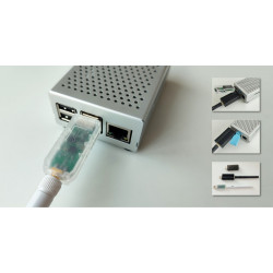 SMLIGHT - Zigbee EFR32MG21 USB Dongle + CP2102N SoC + 3dB Antenna (Zigbee2mqtt and ZHA)