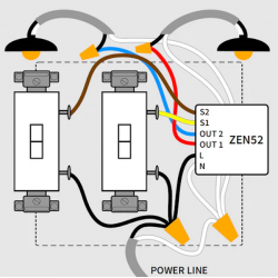 ZOOZ - Micromodule double relais Z-Wave+ 700 ZEN52
