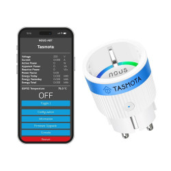 NOUS - Tasmota WIFI connected socket pre-installed 10A (ESP32)