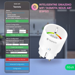 NOUS - 2x WIFI Smart Plug + Consumption Metering (TASMOTA)