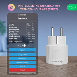 NOUS - 2x WIFI Smart Plug + Consumption Metering (TASMOTA)