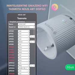 NOUS - Pack de 4x Prise connectée WIFI Tasmota pré-installé 10A ESP32