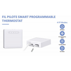 MOES - Thermostat programmable Zigbee Tuya Fil pilote + Mesure conso