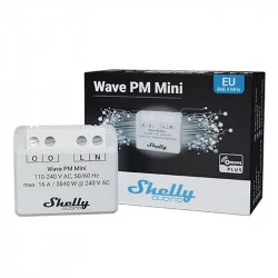 SHELLY QUBINO - Micromodule compteur d'énergie monophasé 16A Z-Wave+ 800 Shelly Wave PM Mini
