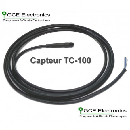 GCE Electronics Capteur de température TC-100, 5m