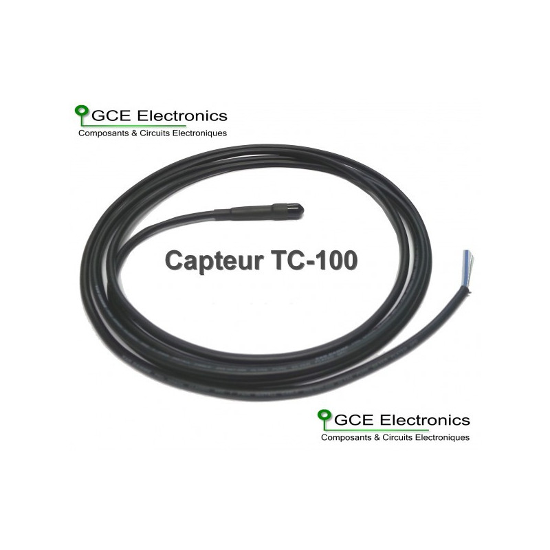 GCE Electronics Capteur de température TC-100, 10m