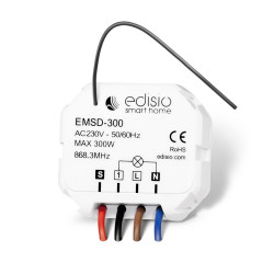 EDISIO - Pack Start ON-OFF – wireless microswitch + wireless receiver 2 loads