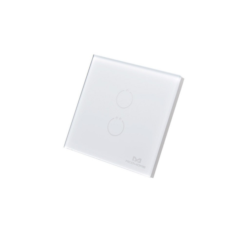 MCO Home - Schalter Touch Panel Z-Wave 2 Tasten, Weiss (MH-S412)