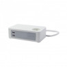CHACON - Bloc bureau 3X16A + 2 x USB - 1,5 m - Blanc
