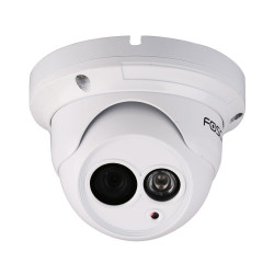 FOSCAM Caméra IP HD intérieure/extérieure infrarouge POE, P2P, 720p (H264), 1Mp Blanc