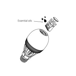 AWOX - Connected LED Bulb with essential oil diffuser