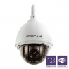 FOSCAM Caméra IP wifi HD extérieure motorisée infrarouge P2P, 960p (H264), 1.3Mp Blanc