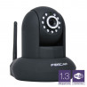 FOSCAM Caméra IP wifi HD intérieure motorisée infrarouge P2P, 960p (H264), 1.3Mp, slot SD Noir
