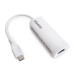 ZIPATO - Adaptateur Micro-USB vers Ethernet pour Zipatile