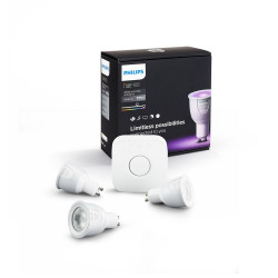 PHILIPS - Starter Kit Philips Hue White and Color 6.5W GU10