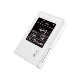 MCOHOME - Sensor de humedad, temperatura y Co2 con pantalla Z-Wave+ (12VDC)