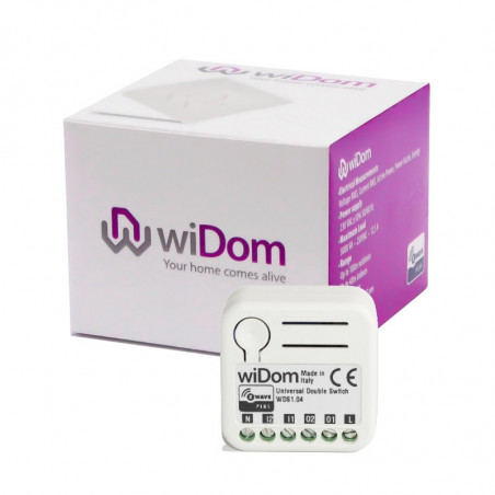 WIDOM - Micromodule commutateur double Z-Wave+